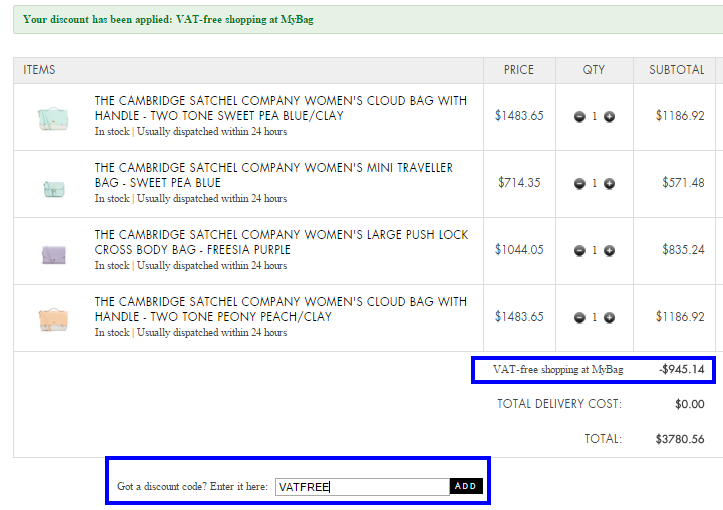 Cambridge satchel company coupon code 2018